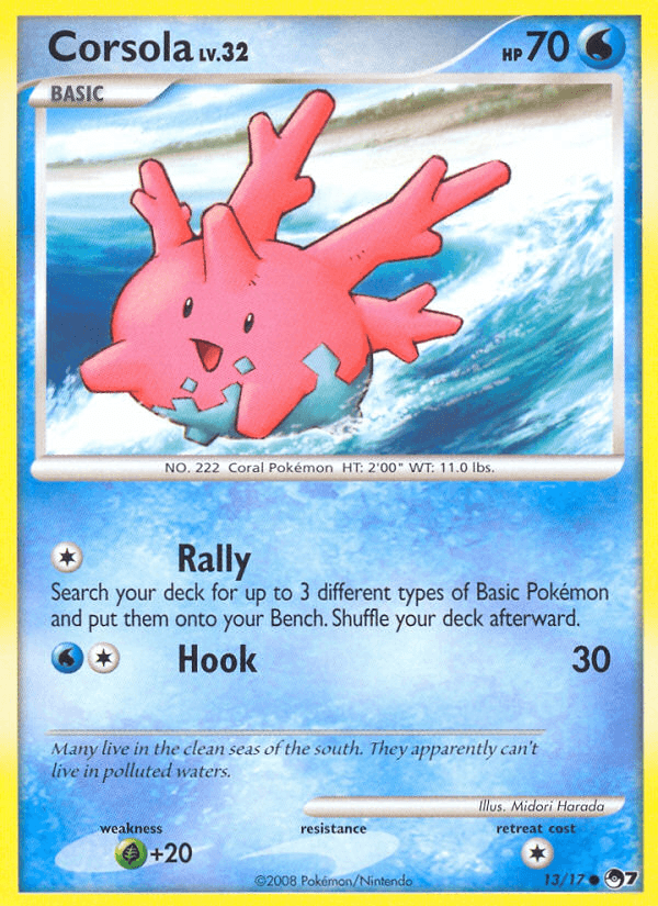 Corsola Pokémon card