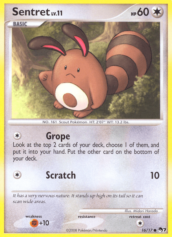 Sentret Pokémon card