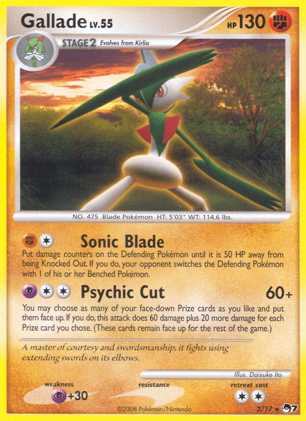 Gallade Pokémon card