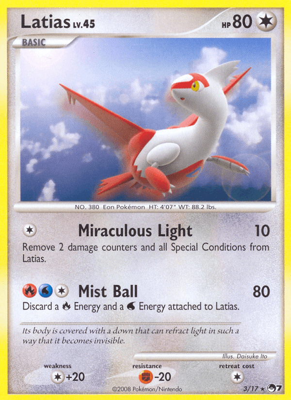 Latias Pokémon card