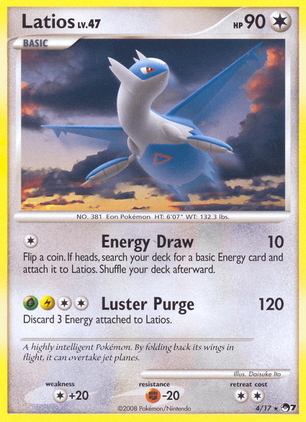Latios Pokémon card