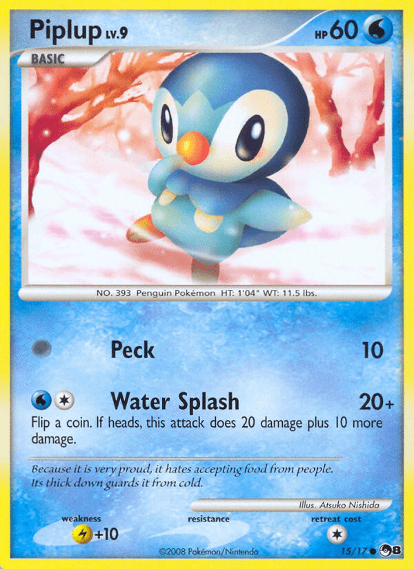 Piplup Pokémon card