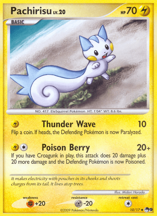 Pachirisu Pokémon card
