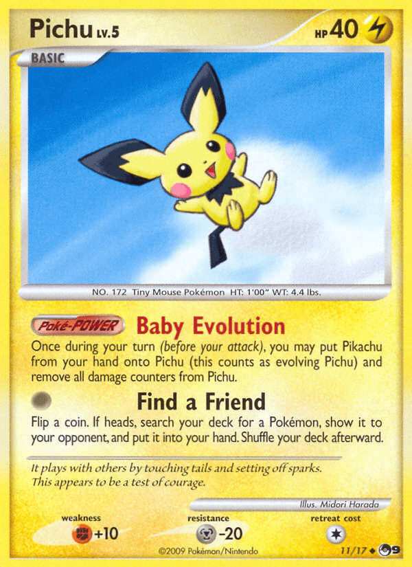 Pichu Pokémon card