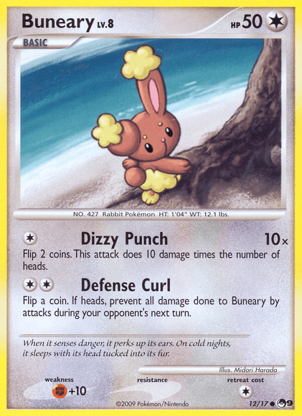 Buneary Pokémon card