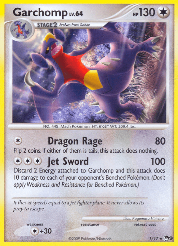 Garchomp Pokémon card
