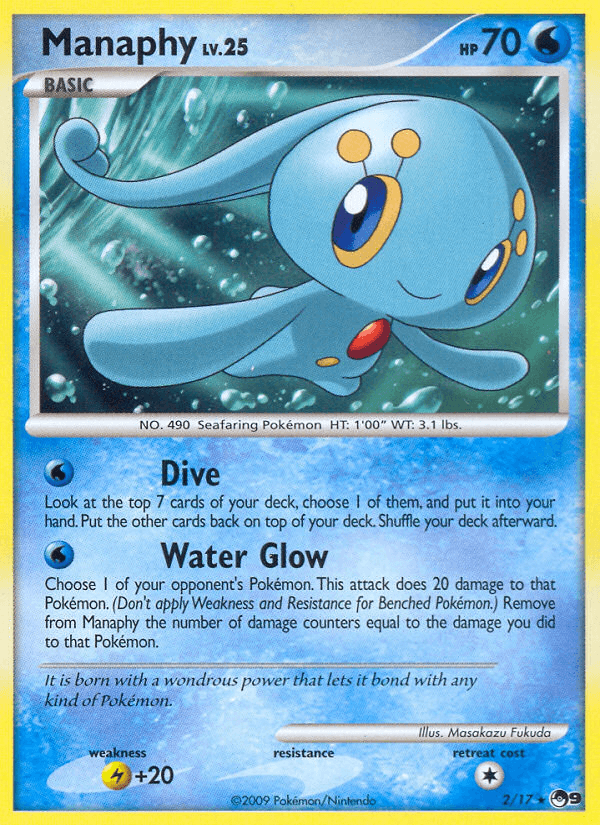 Manaphy Pokémon card