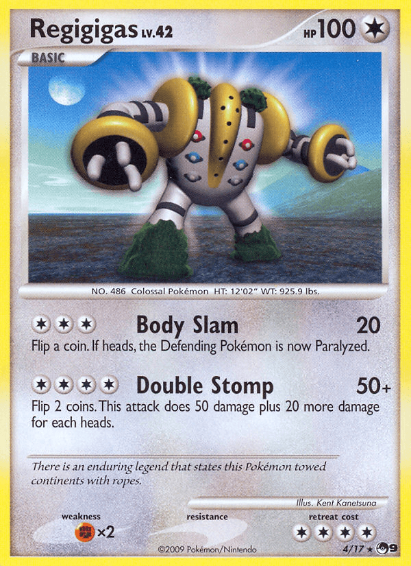 Regigigas Pokémon card