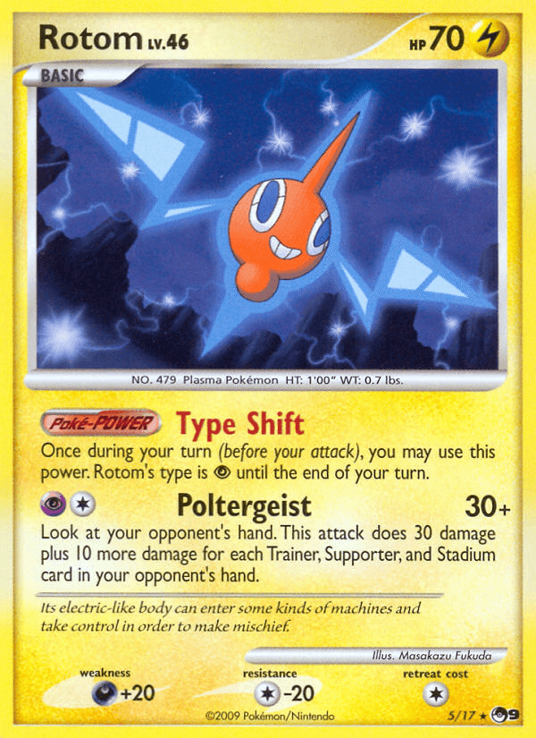 Rotom Pokémon card