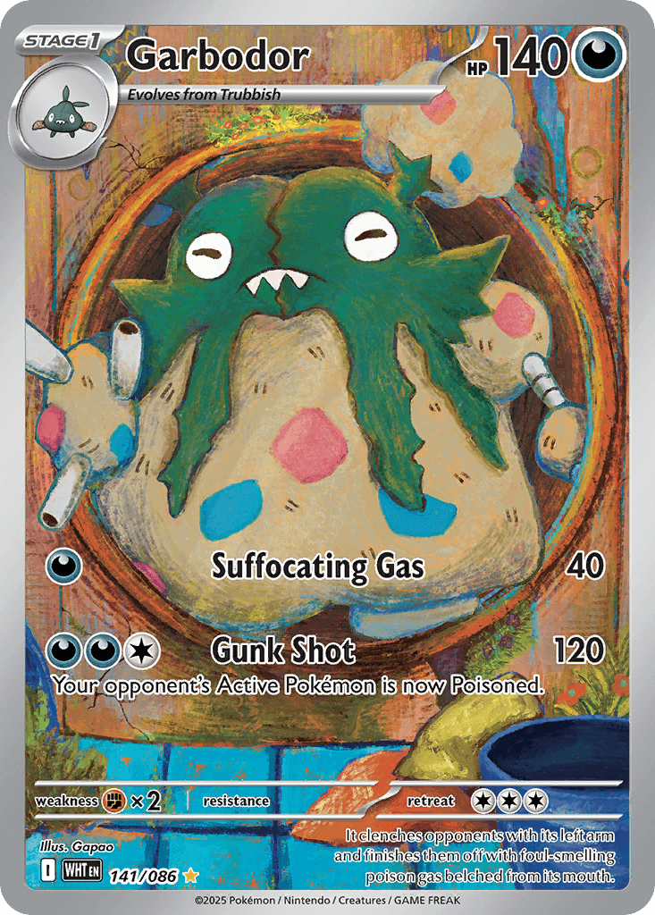 Garbodor Pokémon card