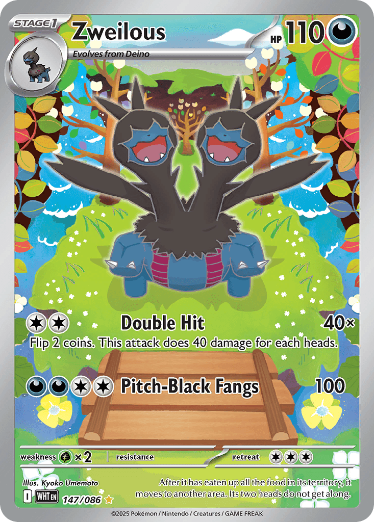 Zweilous Pokémon card