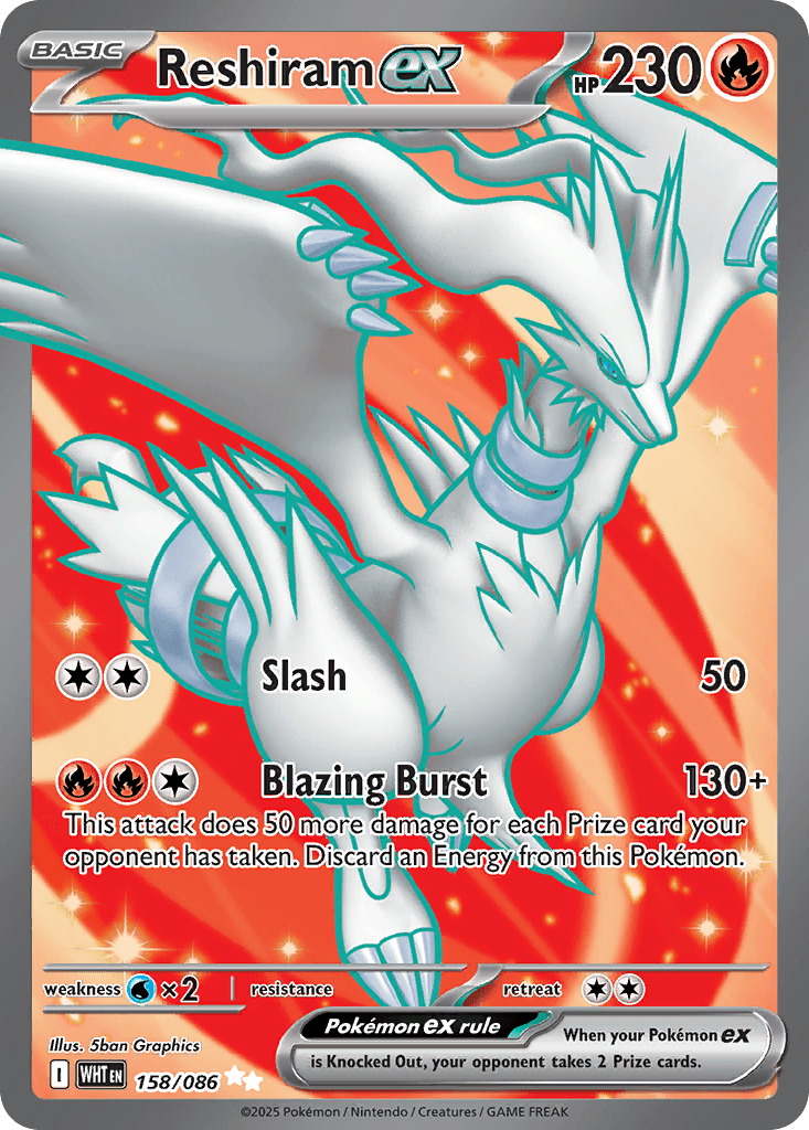 Reshiram ex from White Flare
