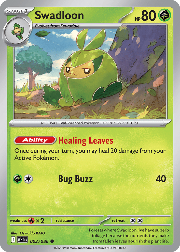 Swadloon Pokémon card