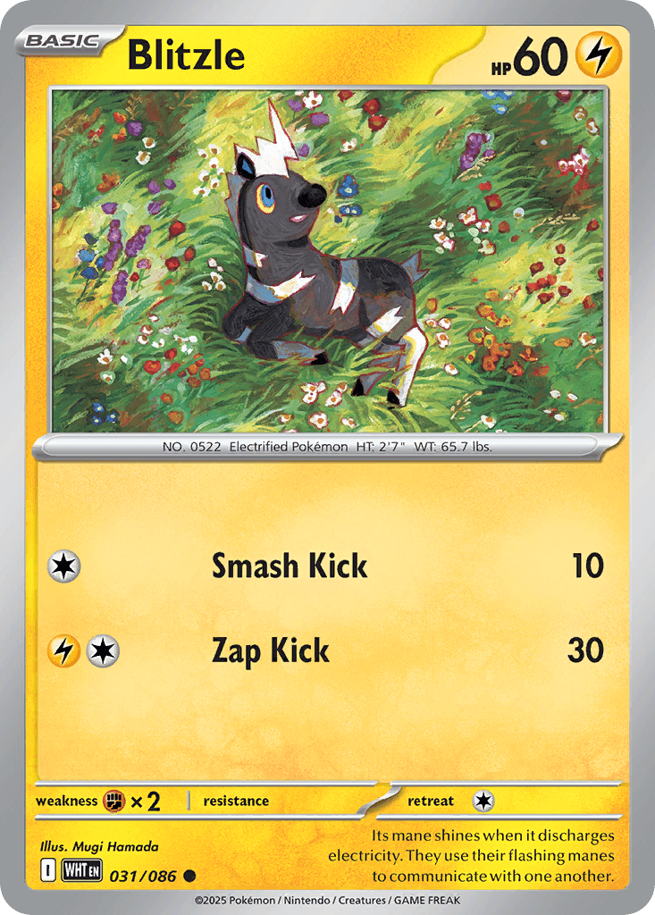 Blitzle Pokémon card