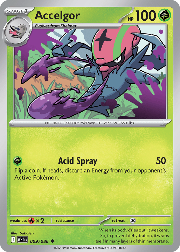 Accelgor Pokémon card