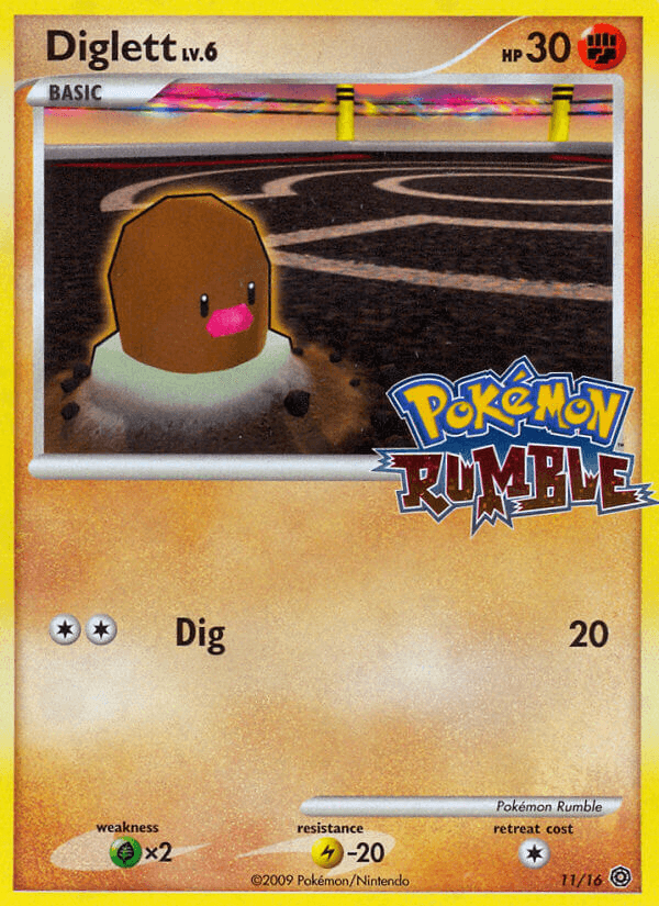 Diglett Pokémon card