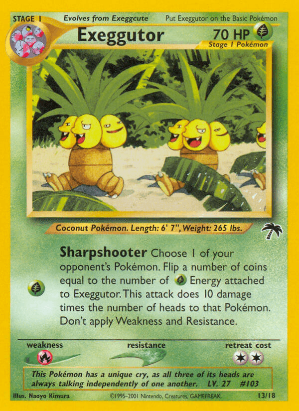 Exeggutor Pokémon card