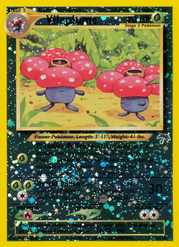Vileplume Pokémon card