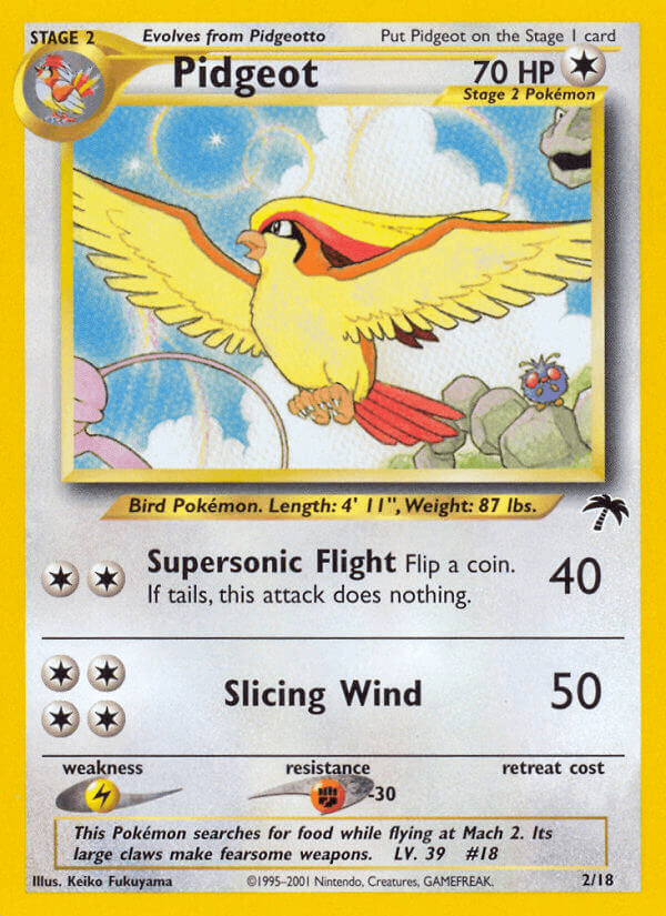 Pidgeot Pokémon card