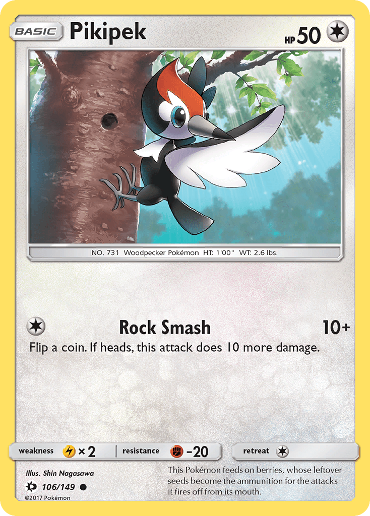Pikipek Pokémon card