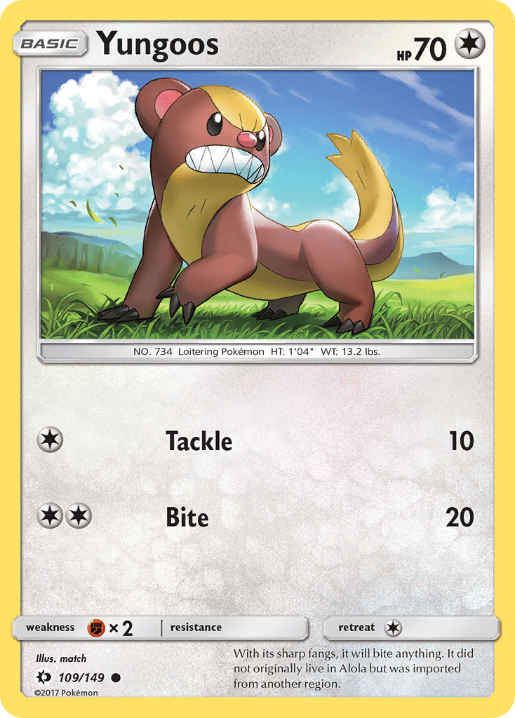 Yungoos Pokémon card