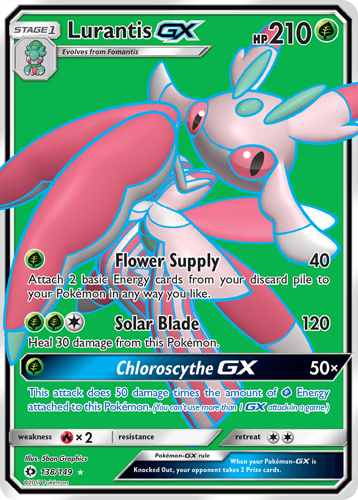 Lurantis-GX Pokémon card