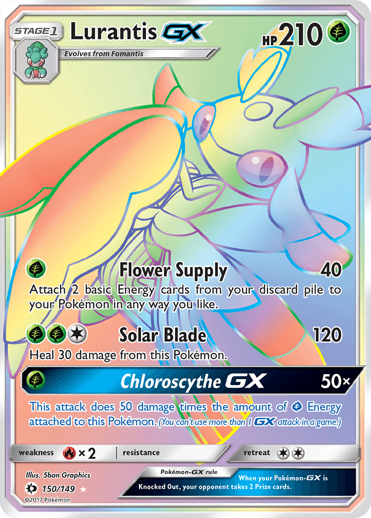 Lurantis-GX Pokémon card