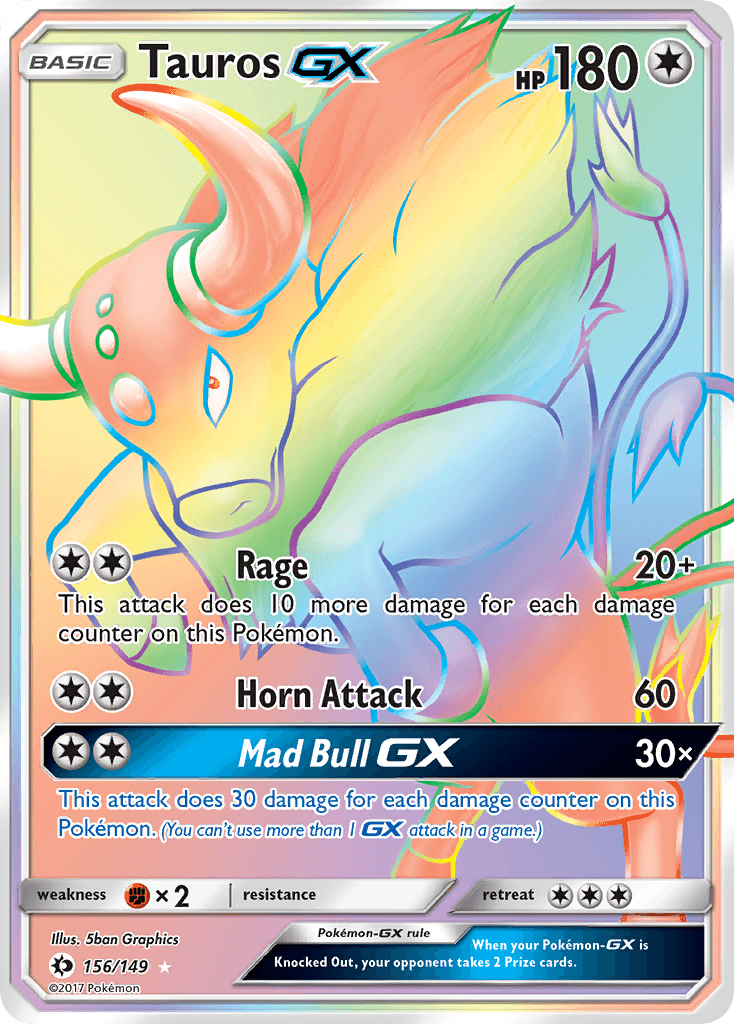 Tauros-GX Pokémon card