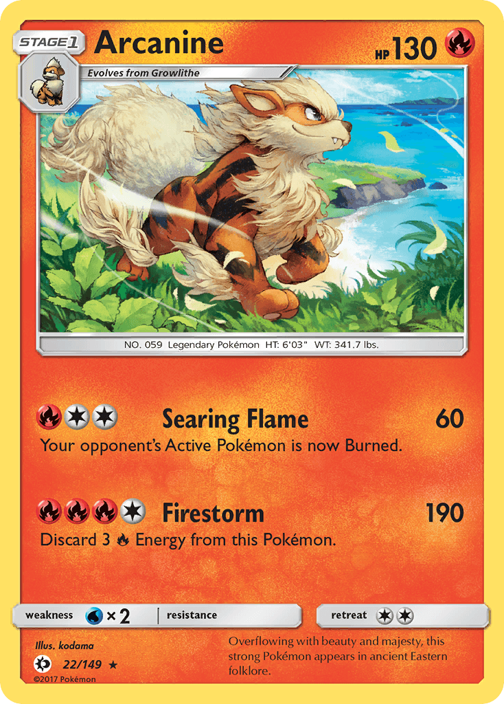 Arcanine from Sun & Moon