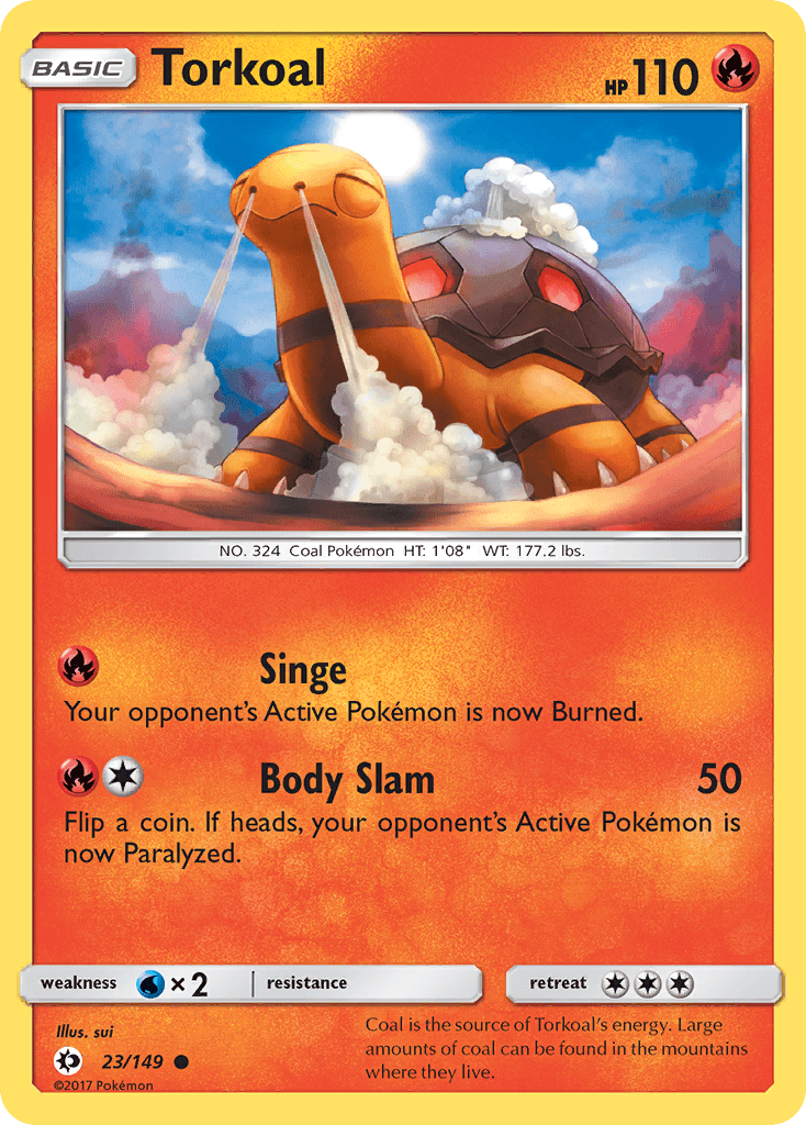 Torkoal Pokémon card