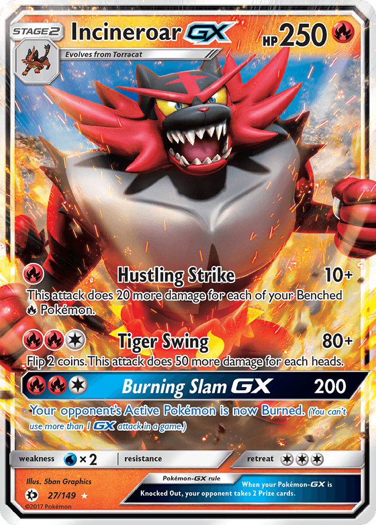 Incineroar-GX Pokémon card