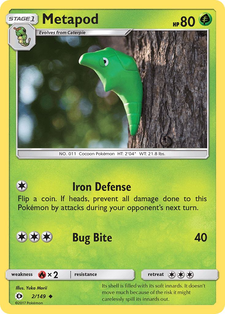 Metapod Pokémon card