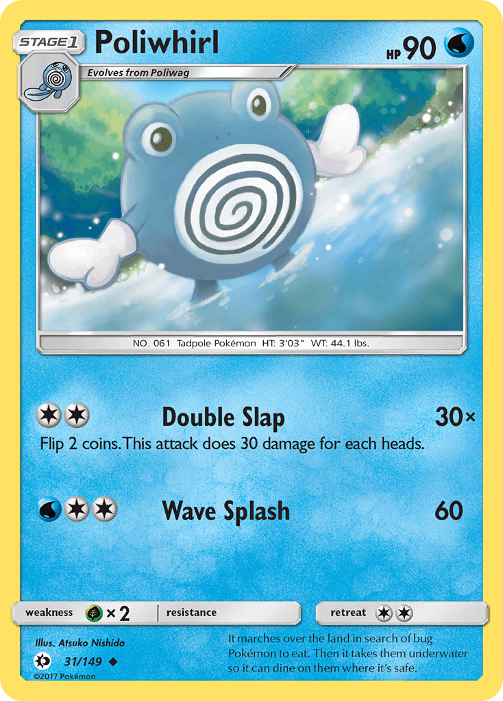Poliwhirl Pokémon card