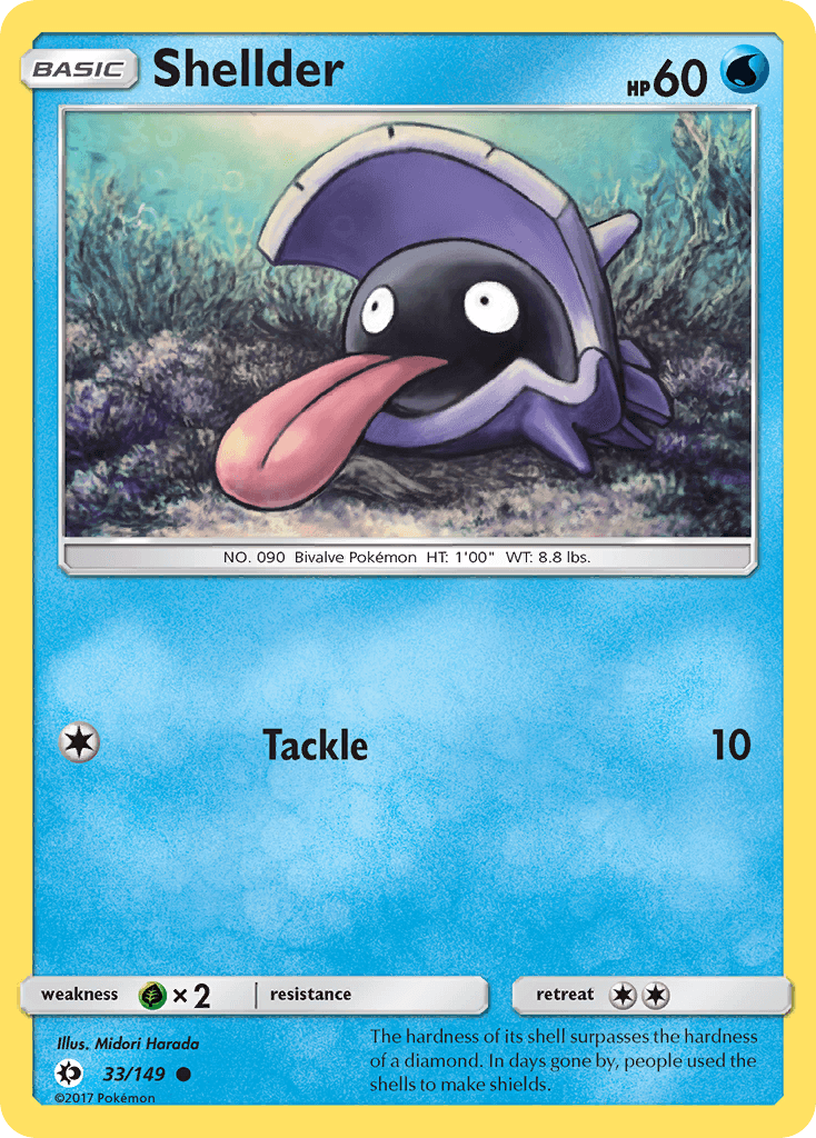 Shellder Pokémon card