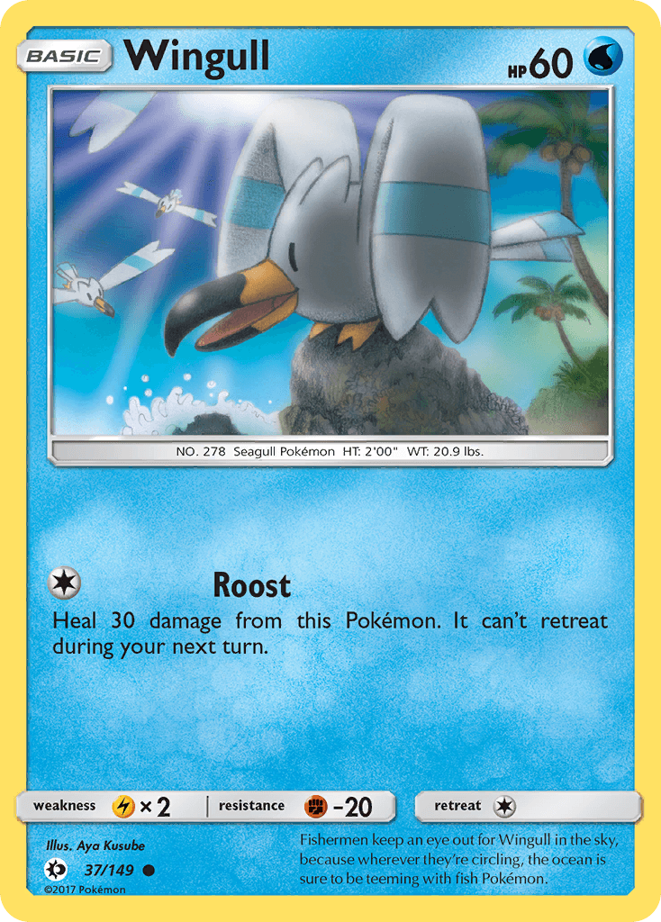 Wingull Pokémon card