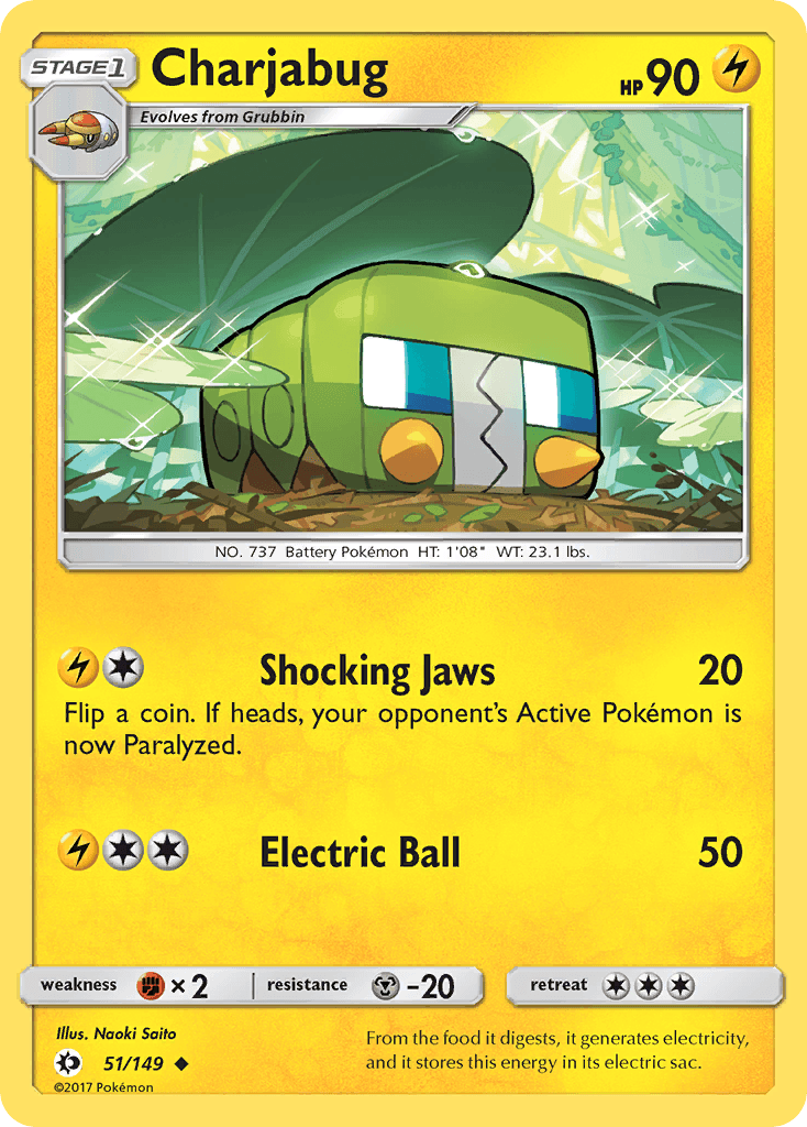 Charjabug Pokémon card