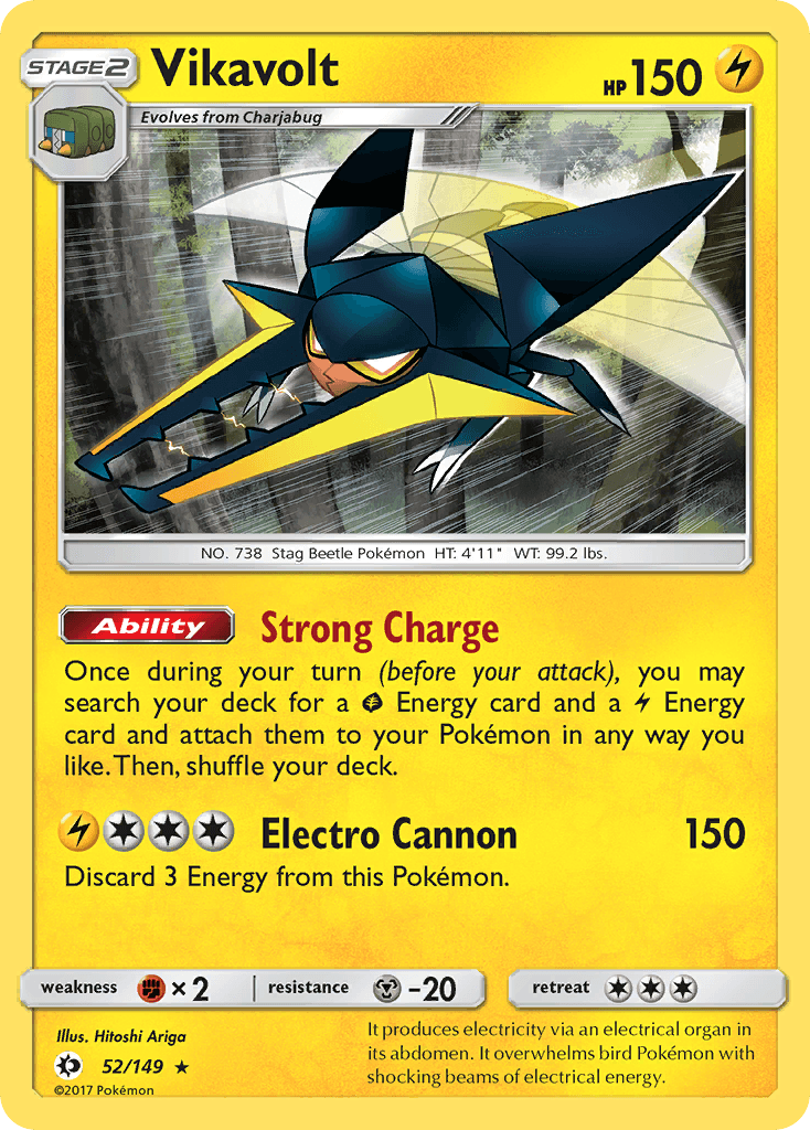 Vikavolt Pokémon card