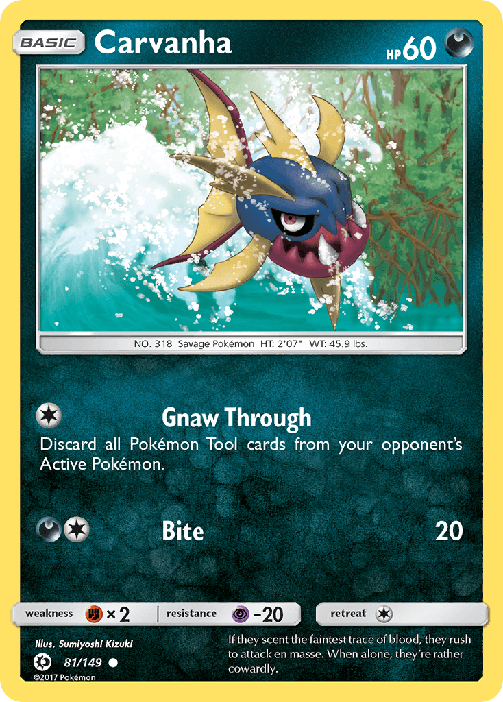 Carvanha Pokémon card