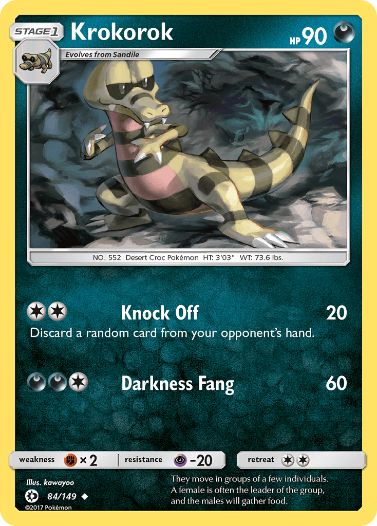 Krokorok Pokémon card
