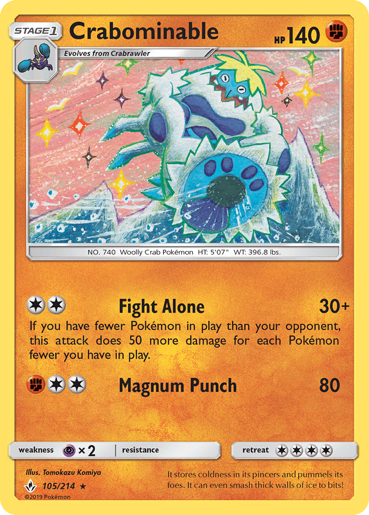 Crabominable Pokémon card