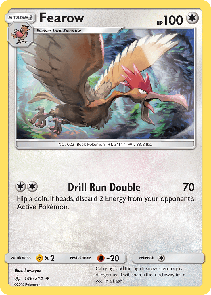 Fearow Pokémon card