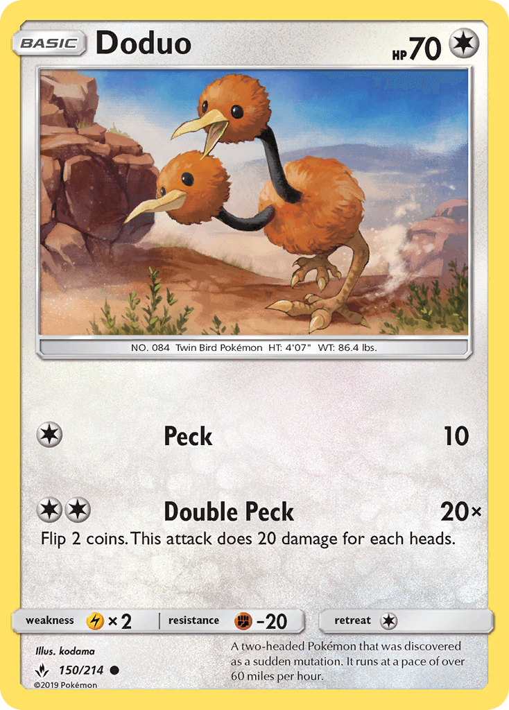 Doduo Pokémon card