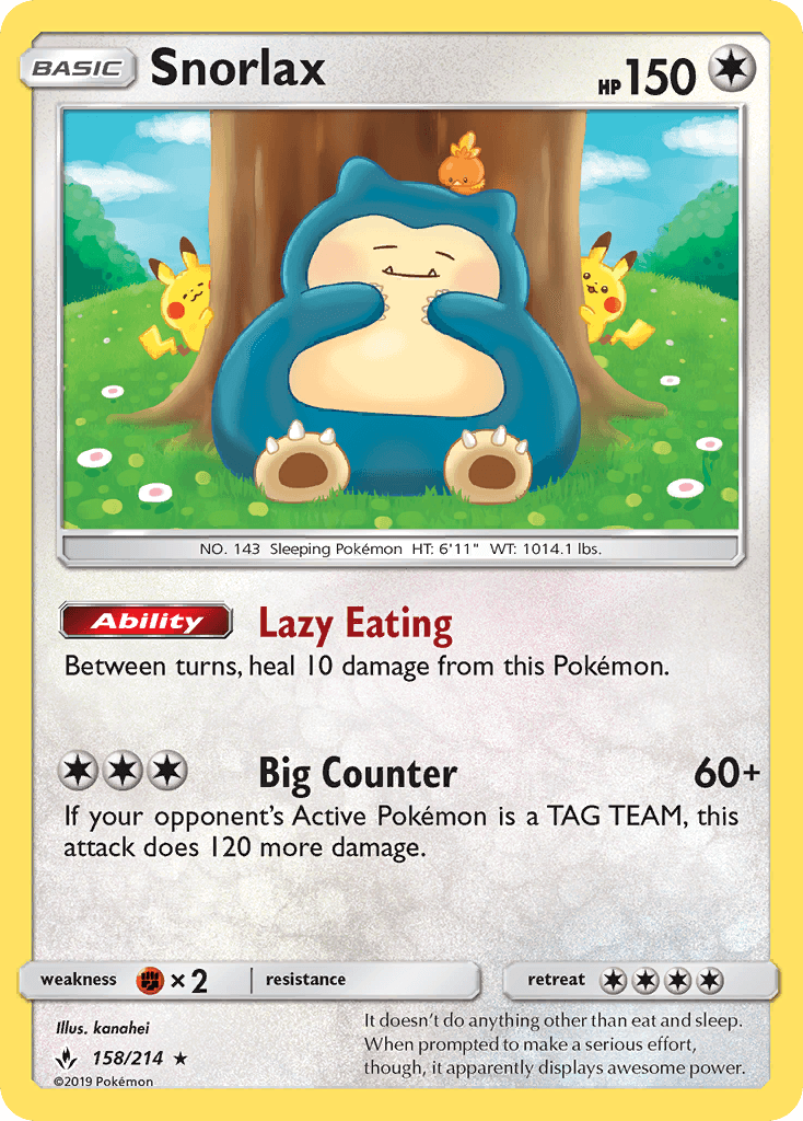 Snorlax from Unbroken Bonds
