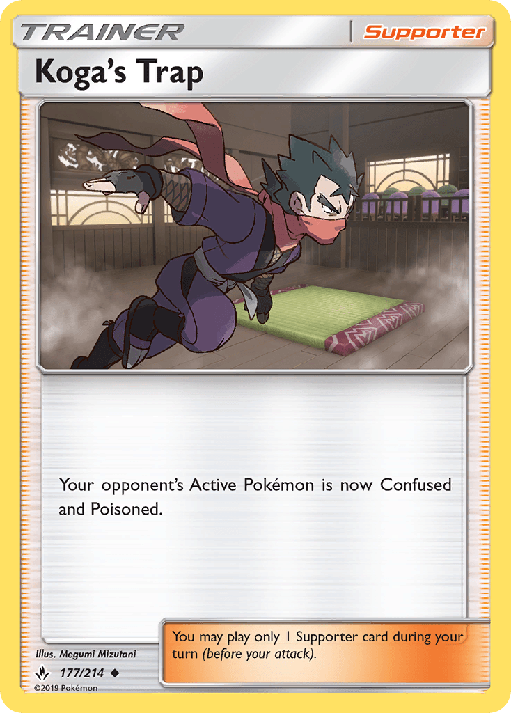Koga's Trap Pokémon card