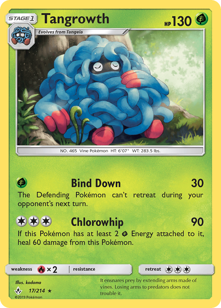 Tangrowth Pokémon card