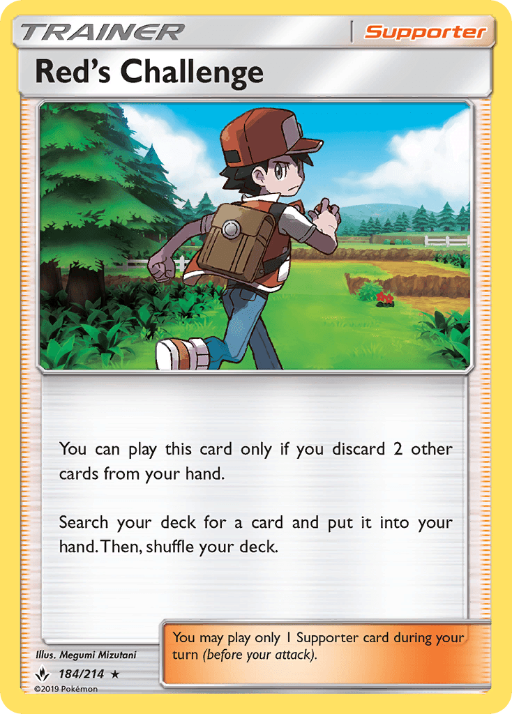 Red's Challenge Pokémon card