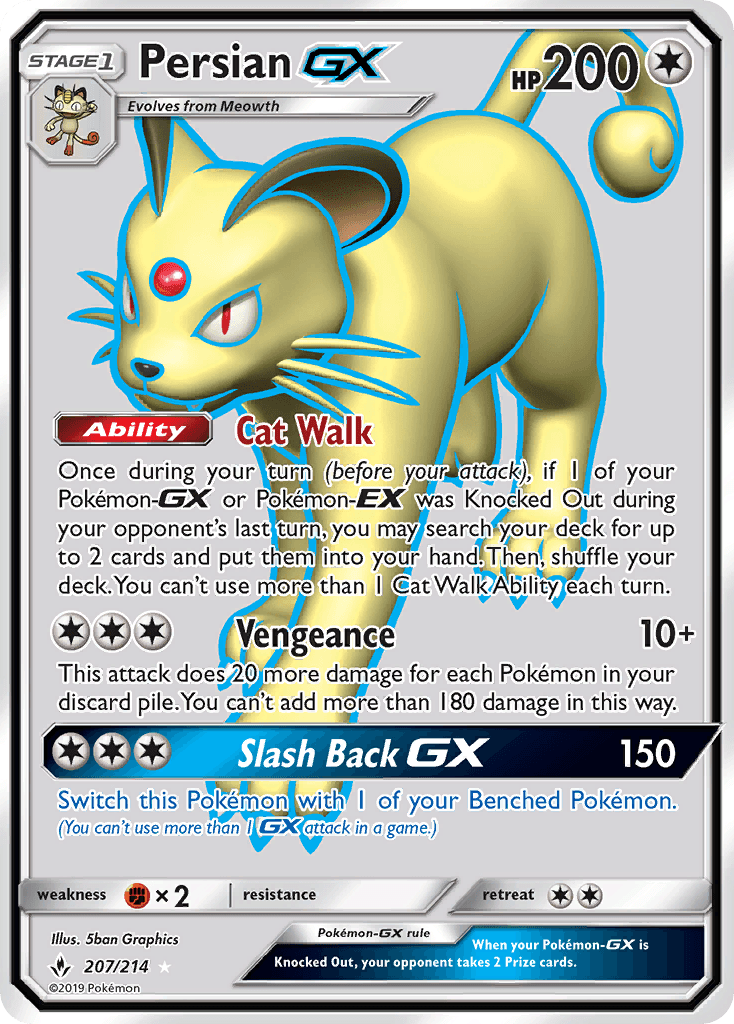 Persian-GX Pokémon card