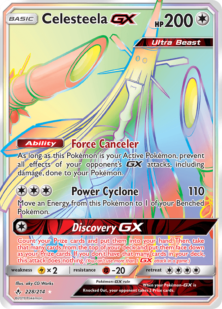 Celesteela-GX Pokémon card