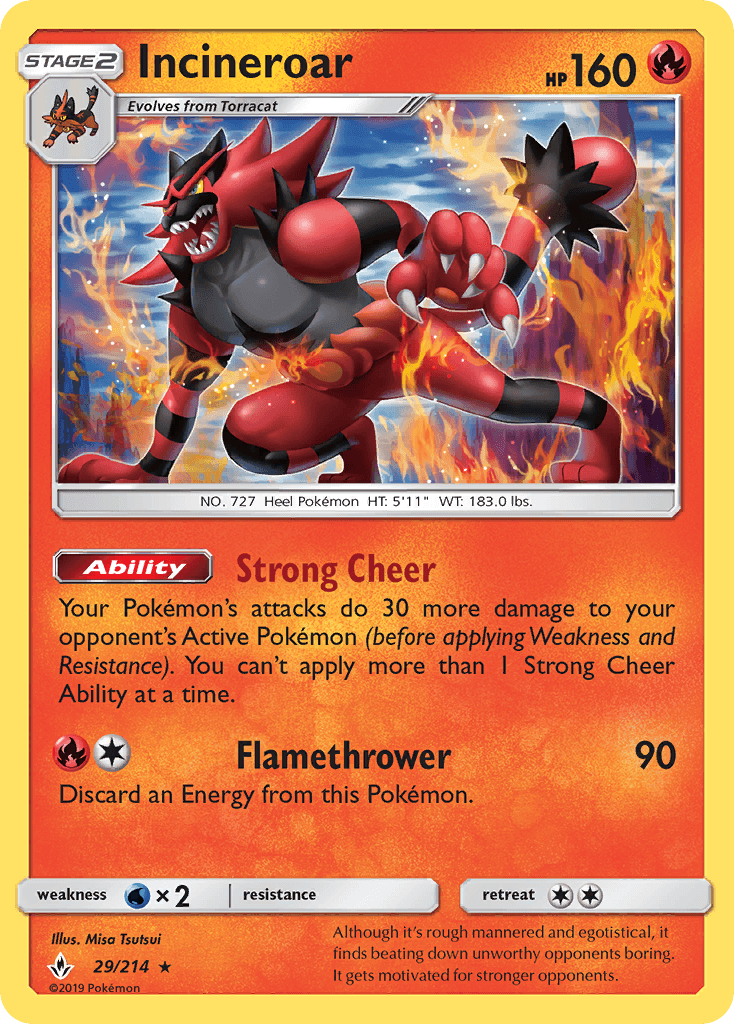 Incineroar Pokémon card