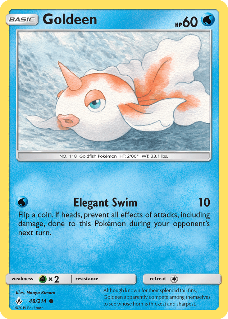 Goldeen Pokémon card